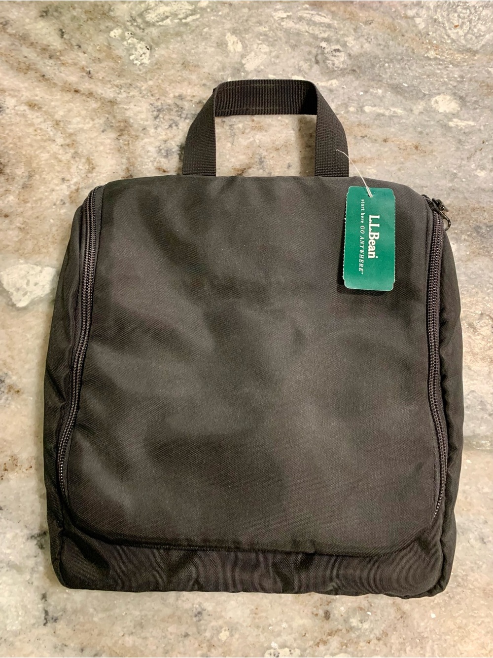 L.L. Bean Black Men’s Toiletry Travel Bag, medium